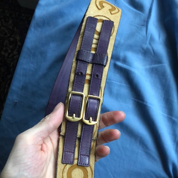 Chanel vintage 2001 calf hair belt main image 8